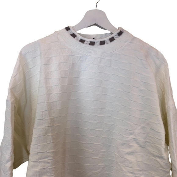 Wek The World Cotton Vintage Long Sleeve Sweater New - Picture 3 of 9